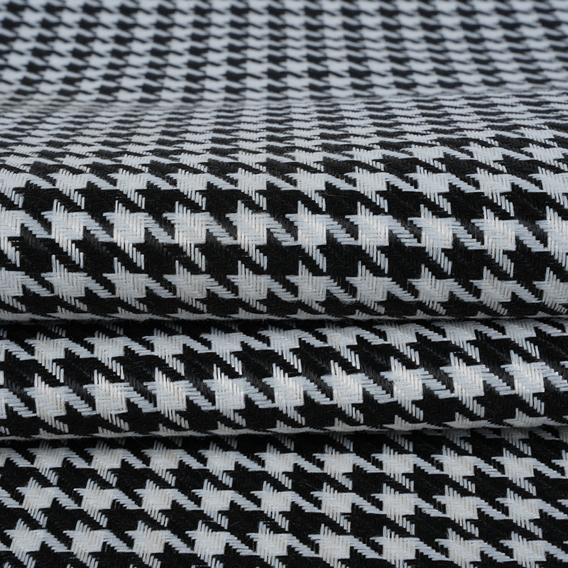 Fabraic Línéadaigh poileistir Houndstooth Plaid
